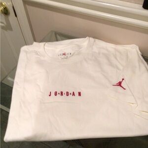 NWOT Jordan White Cotton T-Shirt